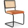 Eetkamerstoel - Bekleed met fluweel - Hout & Rotan - Puila image 9