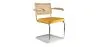 Eetkamerstoel met armleuningen - Bekleed met fluweel - Hout & Rotan - Martha image 9