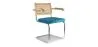 Eetkamerstoel met armleuningen - Bekleed met fluweel - Hout & Rotan - Martha image 9