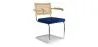 Eetkamerstoel met armleuningen - Bekleed met fluweel - Hout & Rotan - Martha image 9