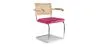 Eetkamerstoel met armleuningen - Bekleed met fluweel - Hout & Rotan - Martha image 9