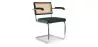 Houten Eetkamerstoel met Armleuningen - Fluwelen Bekleding - Hout & Rotan - Hyre image 9