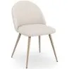 Eetkamerstoel - Bekleed met Bouclé stof - Scandinavisch design - Evelyne image 9