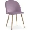 Eetkamerstoel - Fluweel bekleed - Scandinavische stijl - Evelyne image 9
