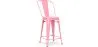 Barkruk met rugleuning - Industrieel ontwerp - 60cm - Stylix image 9