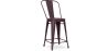 Barkruk met rugleuning - Industrieel ontwerp - 60cm - Stylix image 9