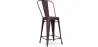 Barkruk met rugleuning - Industrieel ontwerp - 60cm - Stylix image 9