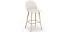Barkruk bekleed met Bouclé stof - Scandinavisch ontwerp - Evelyne image 9