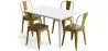 Pack Mesa de Comedor y 4 Sillas de Comedor Diseño Industrial - New Edition- Bistrot Stylix image 9
