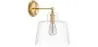 Lamp Wandlamp - Goud Metaal en Kristal - Sabela image 9