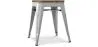Industriële Design Kruk - Hout & Staal - 45 cm - Stylix image 9