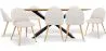 Pack Mesa de Comedor Diseño Industrial de madera (220cm)  & 8 Sillas de Comedor Tapizadas en Bouclé - Evelyne image 9