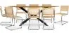 Pakket Industrieel ontwerp houten eettafel (220cm) & 8 rotan eetkamerstoelen - Bruna image 9