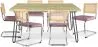 Pakket Industrieel ontwerp eettafel 150cm & 6 rotan eetkamerstoelen - Fluwelen bekleding - Martha image 9