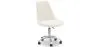 Bureaustoel met wielen - Wit Boucle - Tulip image 9