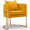 Eetkamerstoel met armleuningen - Bekleed met fluweel - Giorgia image 9