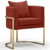 Eetkamerstoel met armleuningen - Bekleed met fluweel - Giorgia image 9