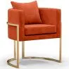 Eetkamerstoel met armleuningen - Bekleed met fluweel - Giorgia image 9