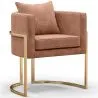 Eetkamerstoel met armleuningen - Bekleed met fluweel - Giorgia image 9