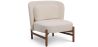 Fluweel gestoffeerde fauteuil met hout - Brina image 9