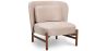 Fluweel gestoffeerde fauteuil met hout - Brina image 9