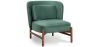 Fluweel gestoffeerde fauteuil met hout - Brina image 9