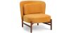 Fluweel gestoffeerde fauteuil met hout - Brina image 9