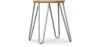 Hairpin kruk - 42cm - Licht hout en metaal image 9