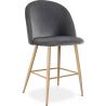 Met fluweel beklede kruk - Scandinavisch design - 66cm - Evelyne image 9