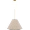 Hangende Plafondlamp met Beige Stoffen Kap - Fula image 9