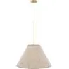 Hangende Plafondlamp met Beige Stoffen Kap - Fula image 9