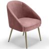 Design fauteuil - bekleed met fluweel - Gouden poot - Wasda image 9