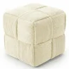Vierkante Poef Bekleed met Ribfluweel - Modern Ontwerp - Cube image 9
