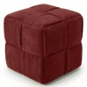 Vierkante Poef Bekleed met Ribfluweel - Modern Ontwerp - Cube image 9