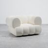 Fauteuil Bekleed met Bouclé Stof - Moderne Stijl - Gebogen Teddy image 9