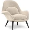 Fluwelen beklede fauteuil - Uyere image 9