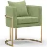 Eetkamerstoel met armleuningen - Bekleed met fluweel - Giorgia image 9