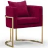 Eetkamerstoel met armleuningen - Bekleed met fluweel - Giorgia image 9