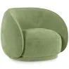 Gebogen fluwelen beklede fauteuil - Cally image 9