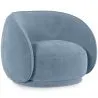 Gebogen fluwelen beklede fauteuil - Cally image 9