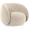 Gebogen fluwelen beklede fauteuil - Cally image 9