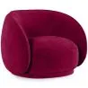 Gebogen fluwelen beklede fauteuil - Cally image 9