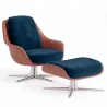 Hedendaagse Beklede Ontwerp Stoel met Voetensteun - Asher image 9