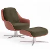 Hedendaagse Beklede Ontwerp Stoel met Voetensteun - Asher image 9