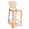 Barkruk met Rugleuning - Transparant Ontwerp - 75cm - Victoria Queen image 9