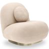 Gebogen Designfauteuil in Hedendaagse Stijl Bekleed met Chenille - Larry image 9