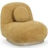 Gebogen Designfauteuil in Hedendaagse Stijl Bekleed met Chenille - Larry image 9