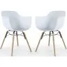 Eetkamerstoel - Scandinavisch Design - Houten Poten - Set van 2 - Nordika image 9