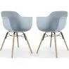 Eetkamerstoel - Scandinavisch Design - Houten Poten - Set van 2 - Nordika image 9