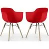 Eetkamerstoel - Scandinavisch Design - Houten Poten - Set van 2 - Nordika image 9